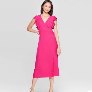 Who What Wear Barbie Pink Fuchsia Pants Jumpsuit Size XS